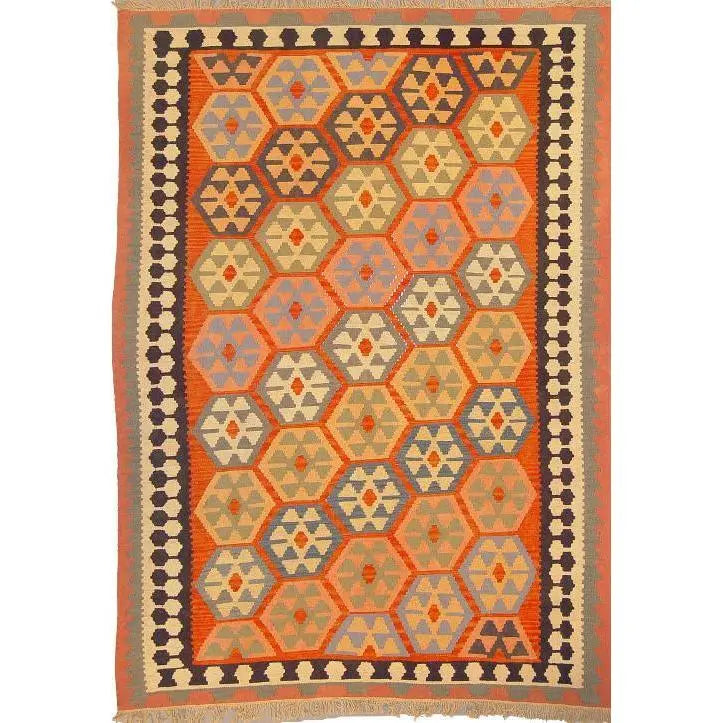 One Of The Kind Ardabil Persian Kilim 8'10" x 6'0"